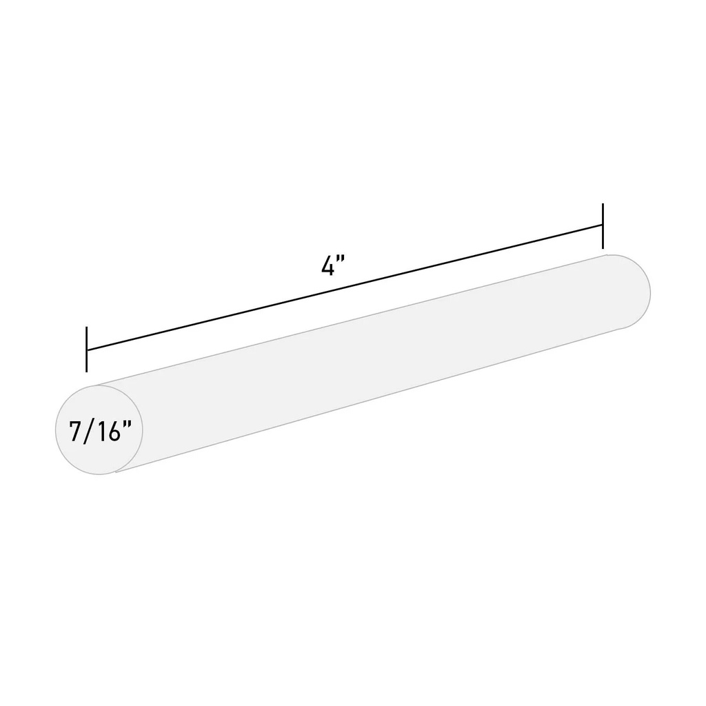 Clear Hot Glue Sticks High & Low Temp. Full Size 4" 10 Pack DT-50/10