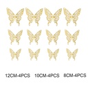 3D Buterfly Decorations Rose Gold Size