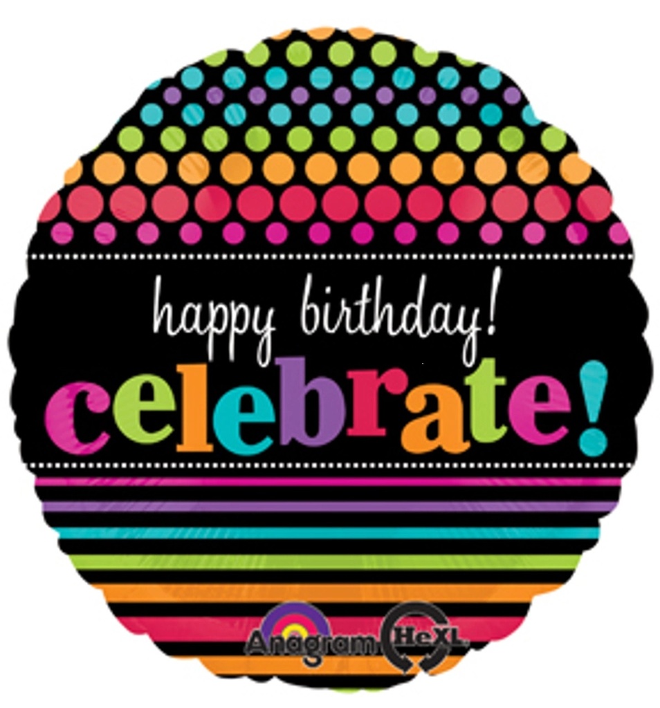 17" Party On Celebrate Balloon