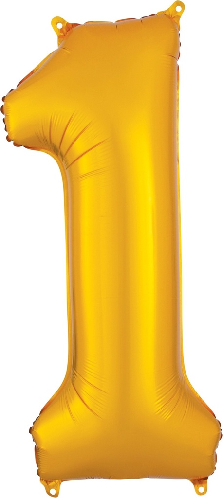 34" Number 1 Gold Anagram