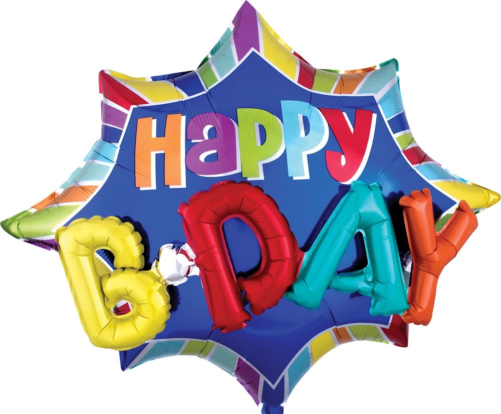 35" 3-D B'day Burst