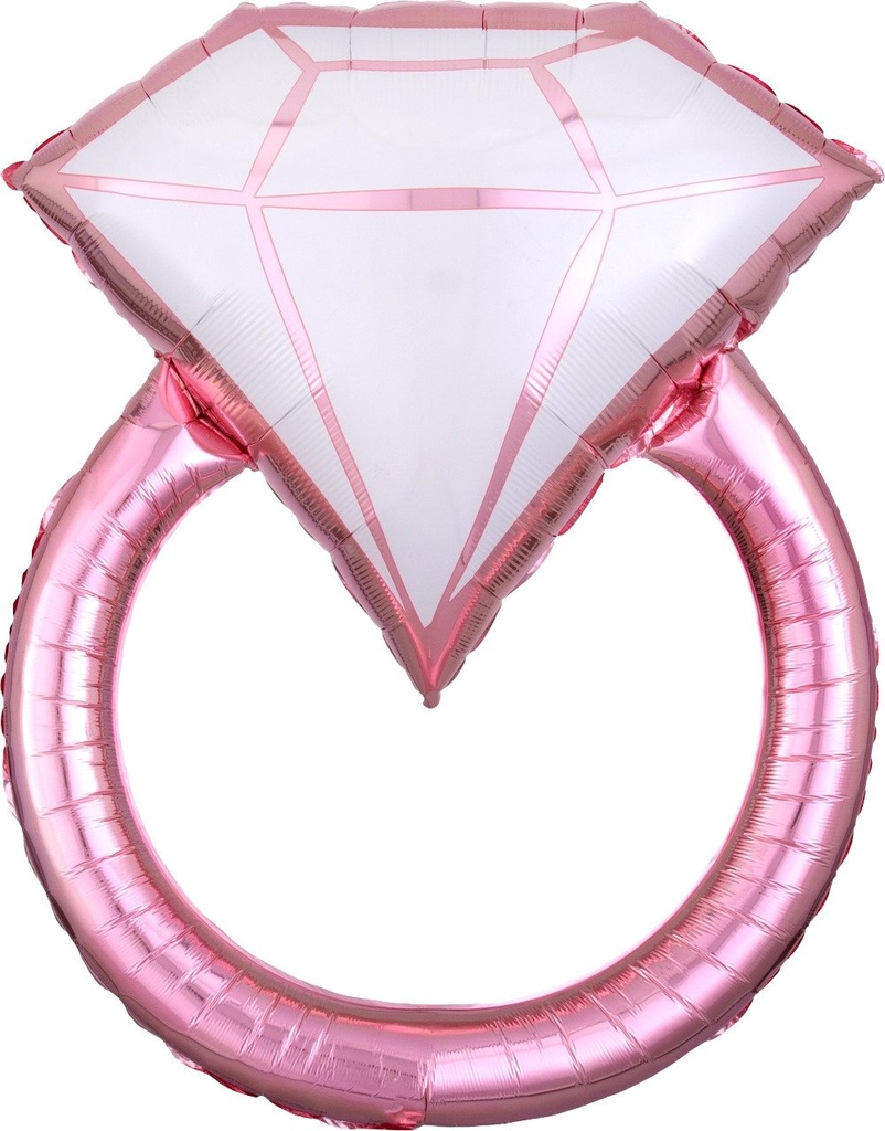 30" Rose Gold Balloon Wedding Ring