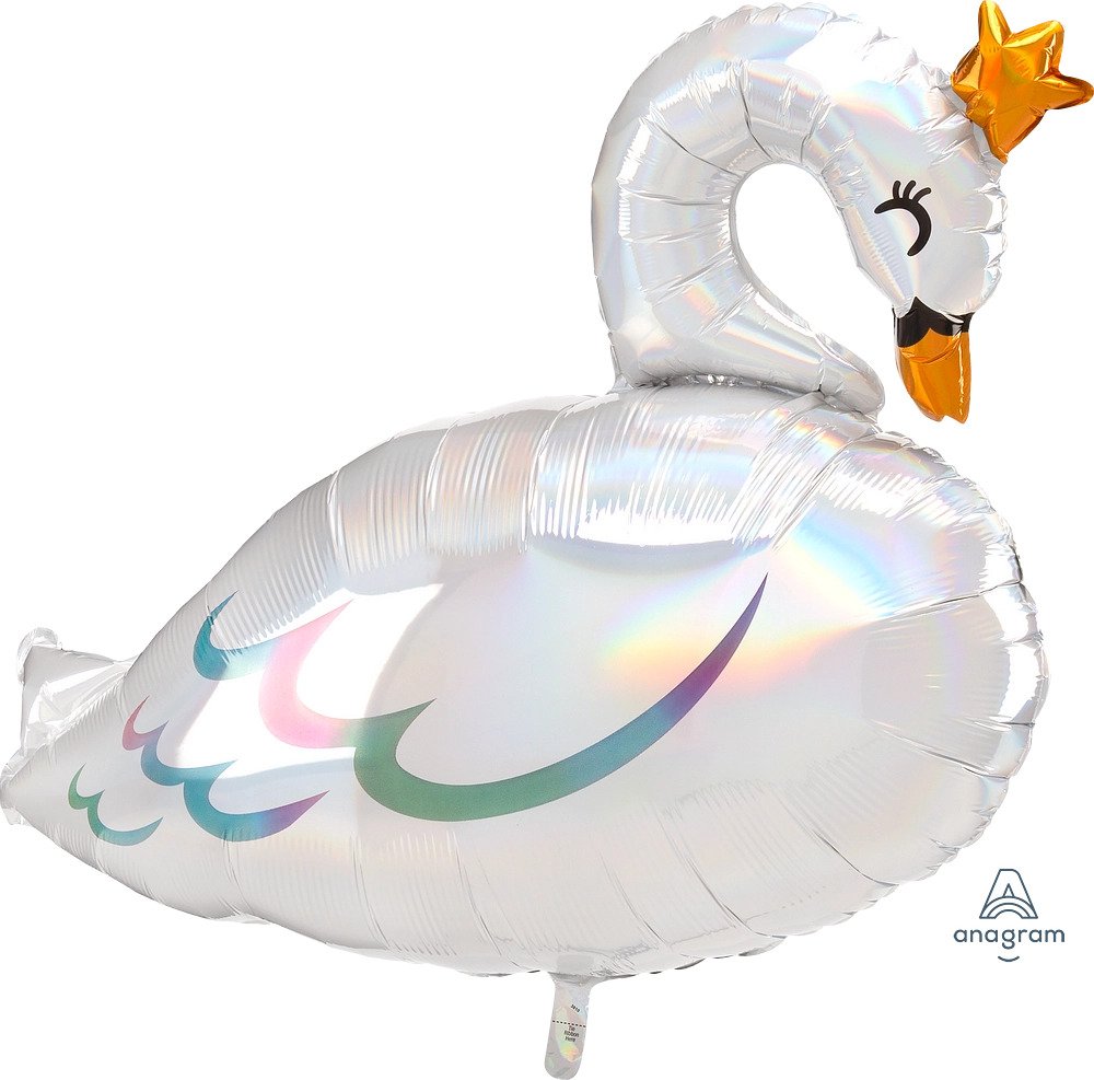 29" Iridescent Swan