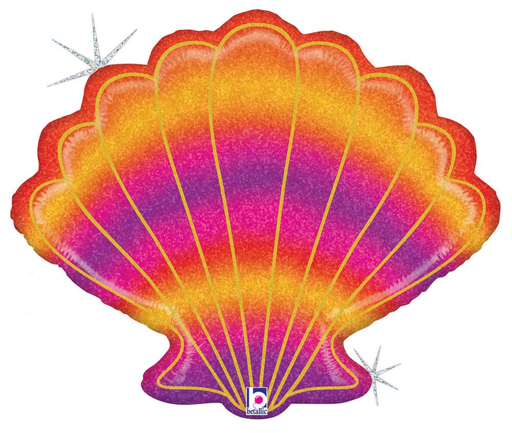 30" Seashell Holographic