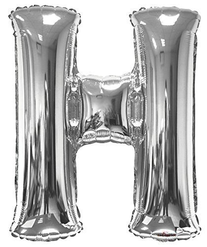 34" Letter H Silver Kaleidoscope