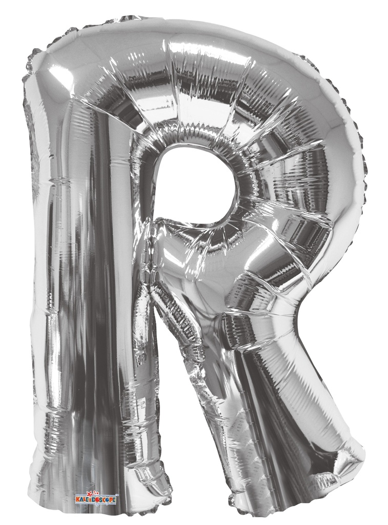 34" Silver Letter R Kaleidoscope