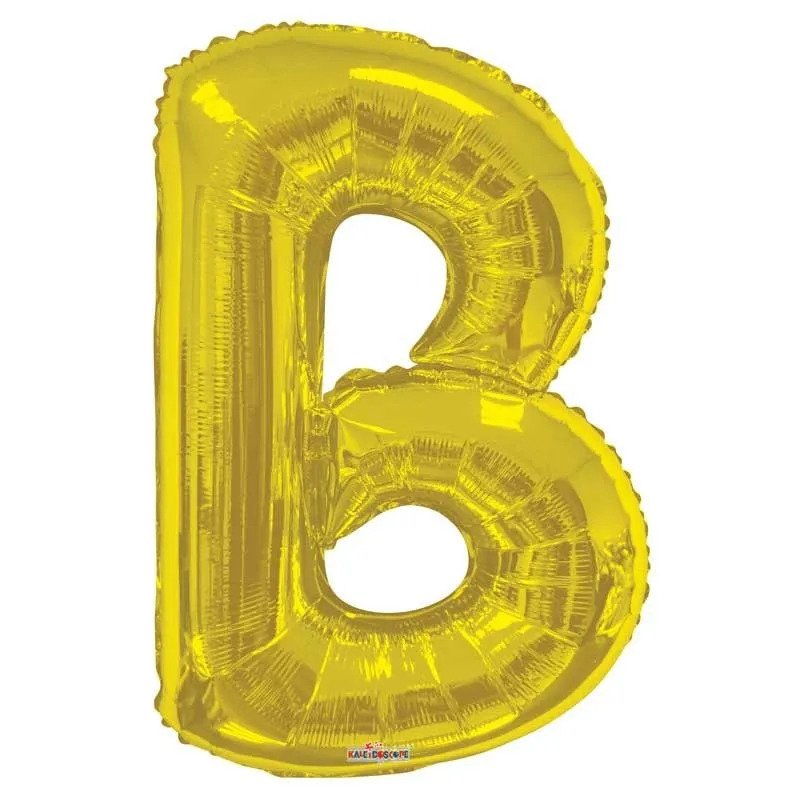 34" Gold Letter B Kaleidoscope