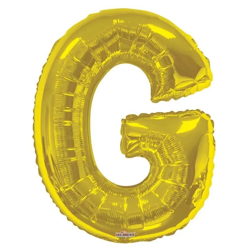 34" Letter G Gold Kaleidoscope