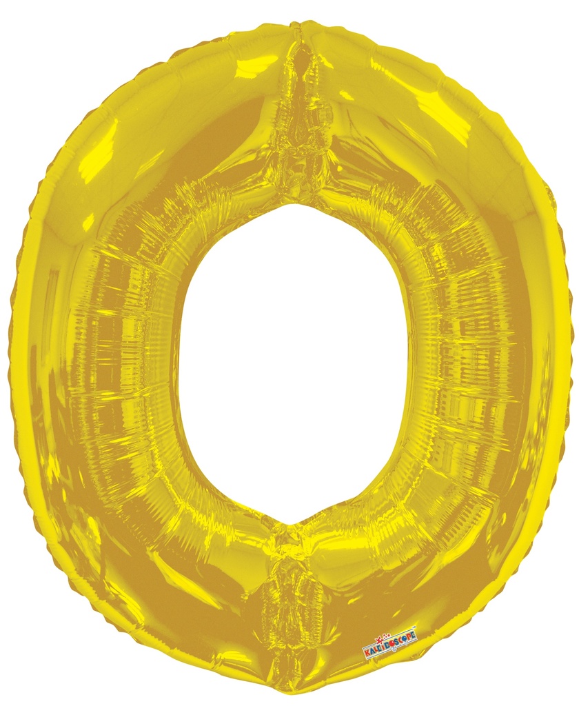 34" Letter O Gold Kaleidoscope