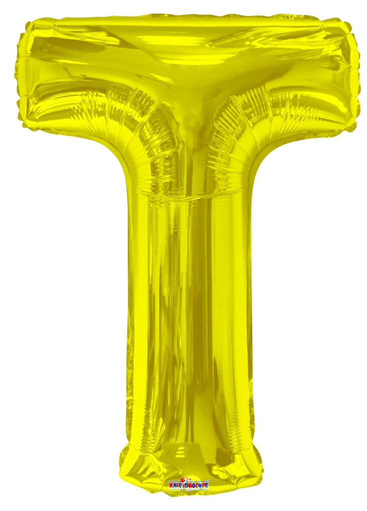 34" Gold Letter T Kaleidoscope