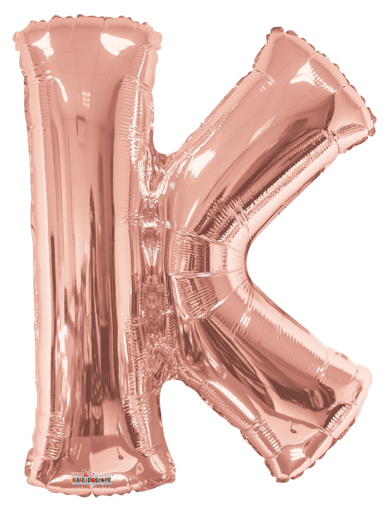 34" Rose Gold Letter K
