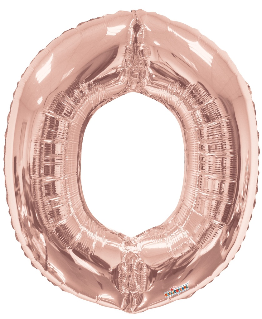 34" Letter O Rose Gold Kaleidoscope