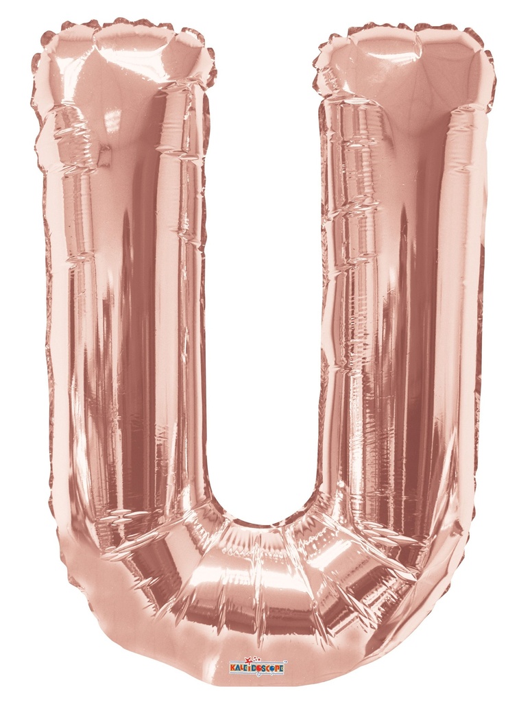 34" Rose Gold Letter U