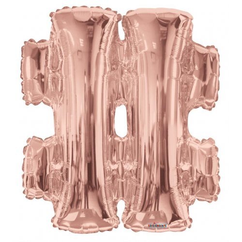 34" Rose Gold Symbol #