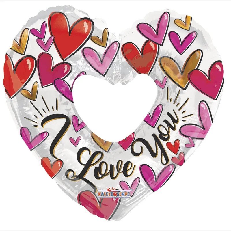 36" Trendy Hearts I Love You Open Heart