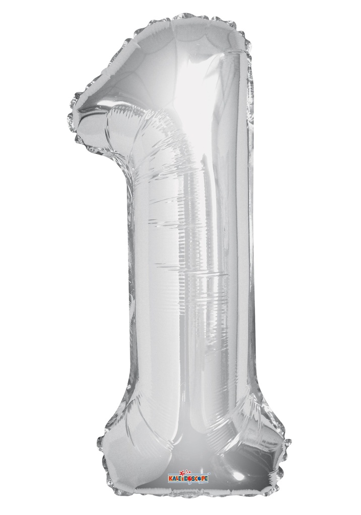 34" Number 1 Silver Kaleidoscope