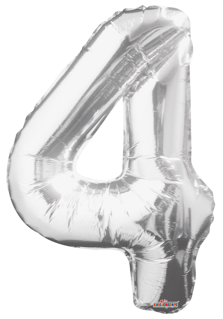 34" Number 4 Silver Kaleidoscope
