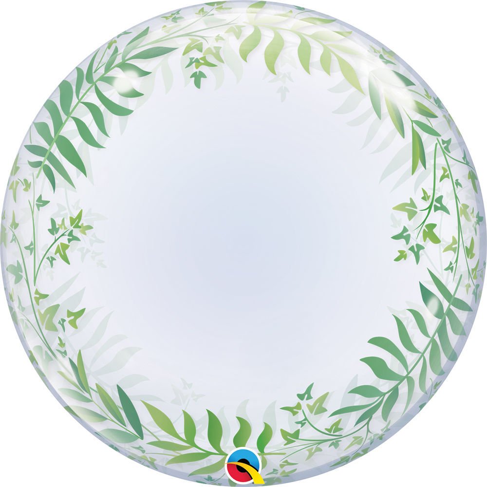 24" Elegant Greenery Bubble