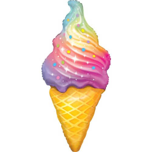 45" RAINBOW SWIRL ICE CREAM