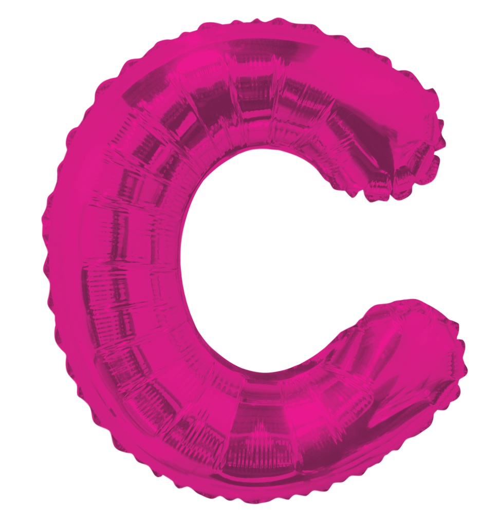 14" Letter C Hot Pink Kaleidoscope