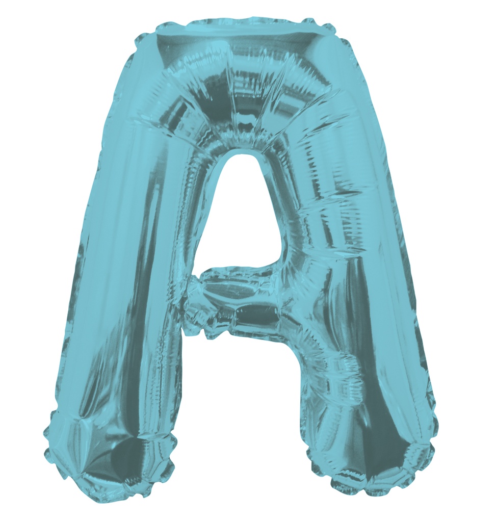 14" Letter A Light Blue Kaleidoscope