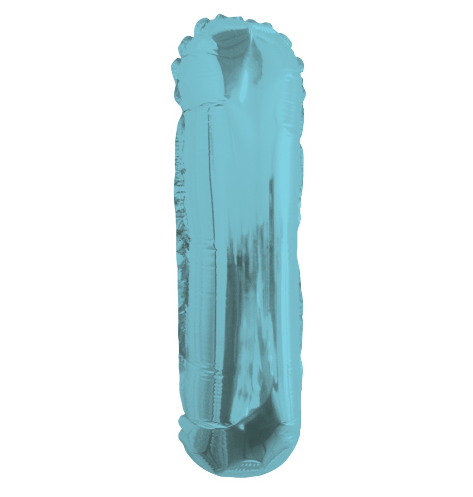 14" Letter I Light Blue Kaleidoscope