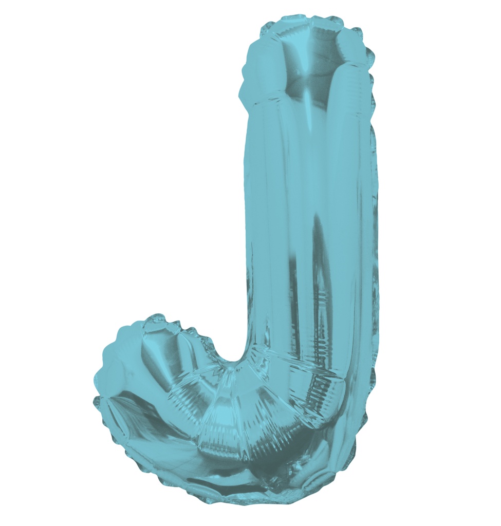 14" Letter J Light Blue
