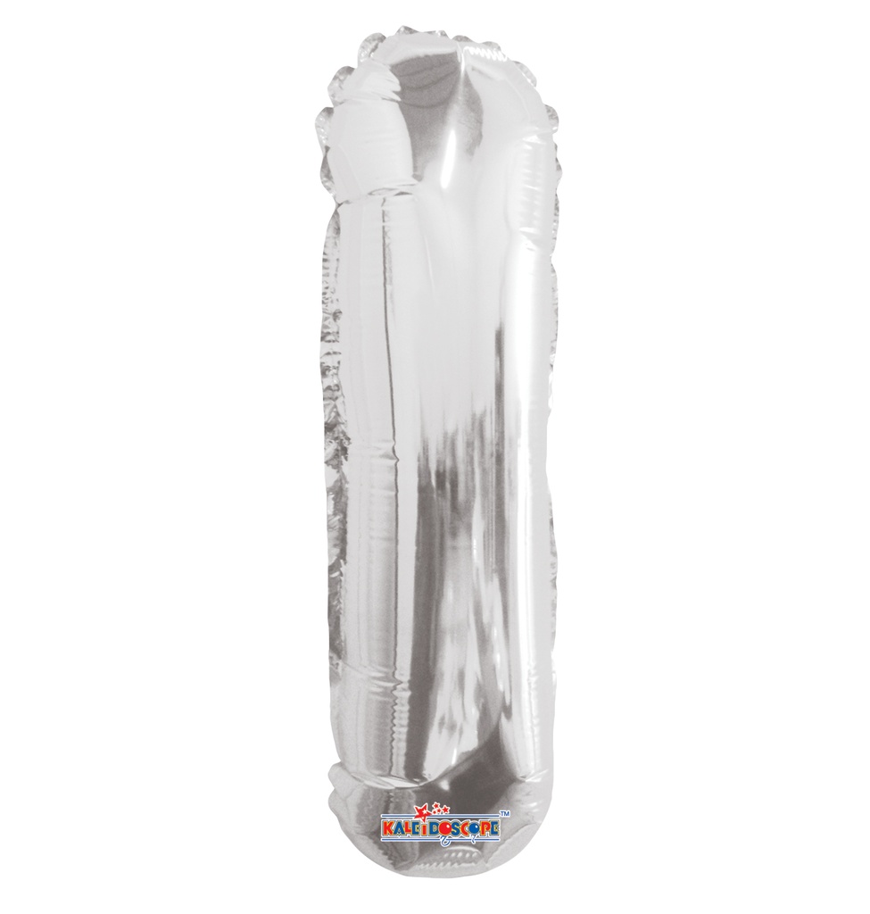 14" Letter I Silver Kaleidoscope