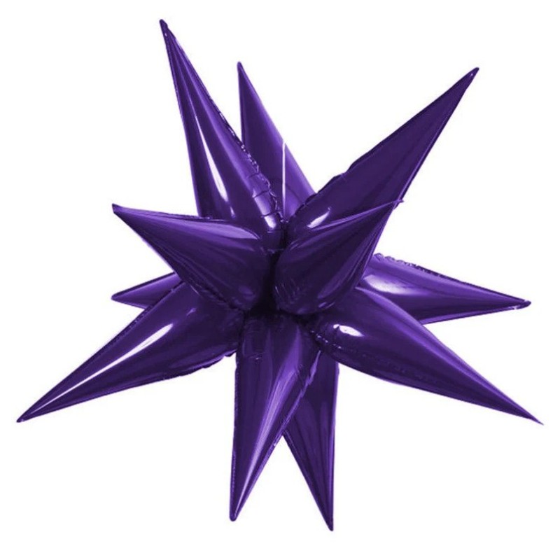 40" Purple Exploding Stars