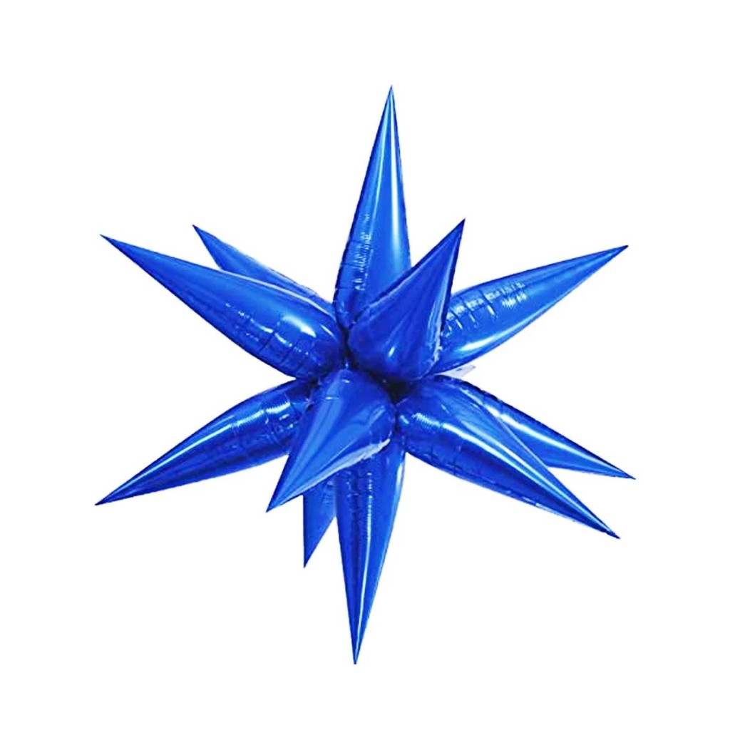 40" Exploding Stars Blue
