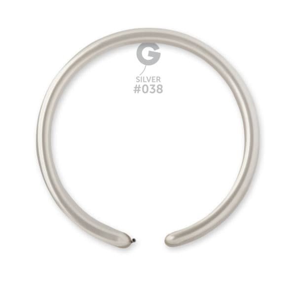 160 DM2 Metallic Silver #035 15pc