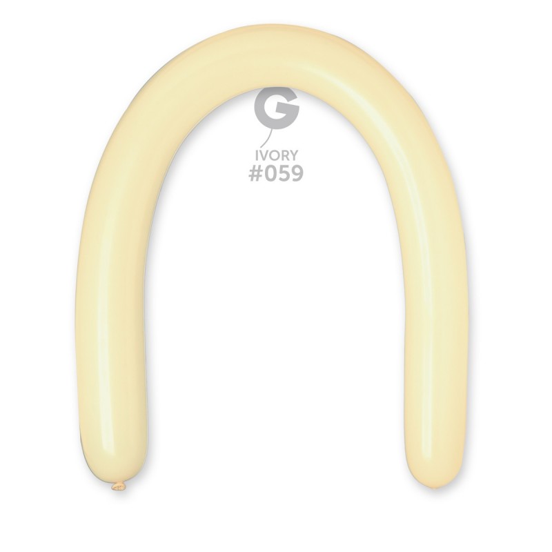 8cm / 3" - Ivory #059 - D6 - 50pcs