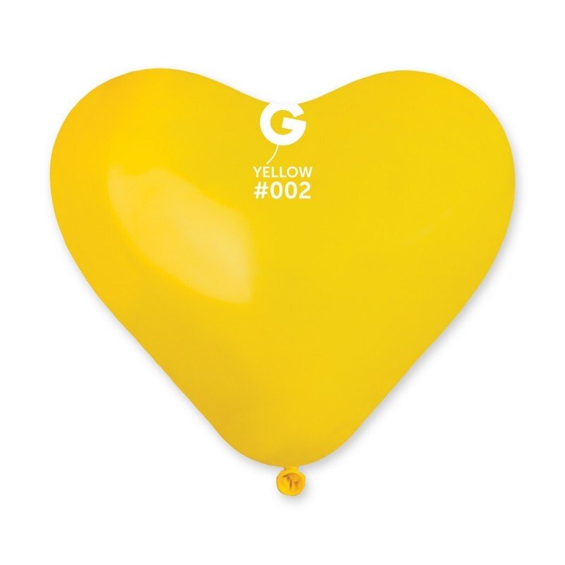 25cm / 10" - Yellow #002 - CR - 50pcs
