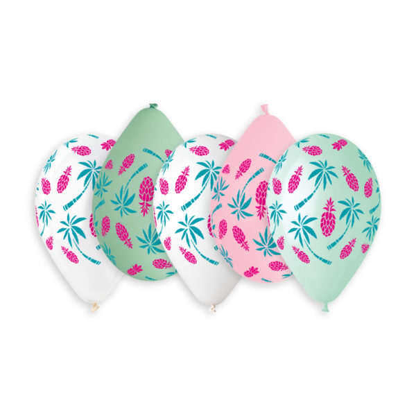 13" GS120 Palms & Pineapples  #732 5 pcs.