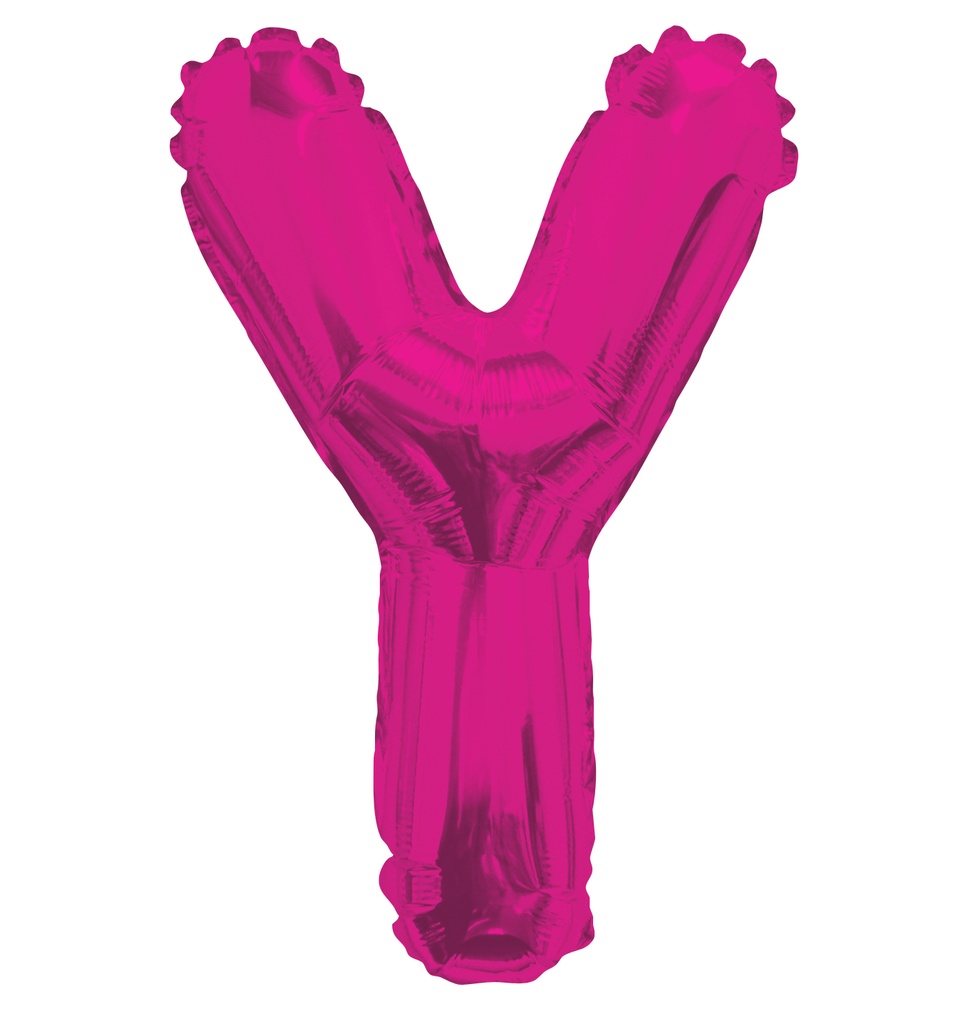 14" Letter Y Hot Pink Kaleidoscope