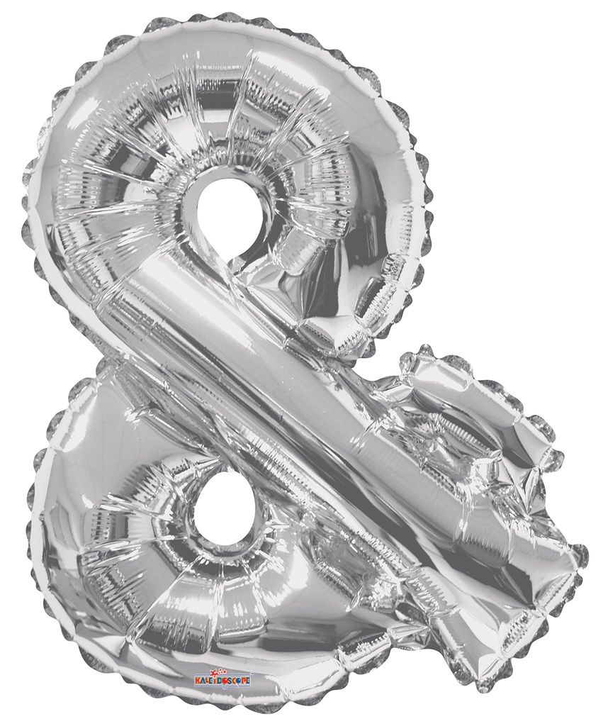 14" Symbol Ampersand & Silver Kaleidoscope