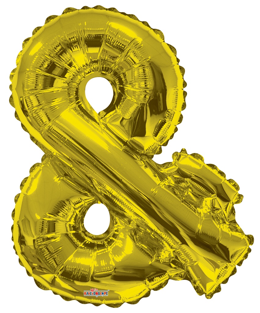 14" Symbol Ampersand & Gold Kaleidoscope