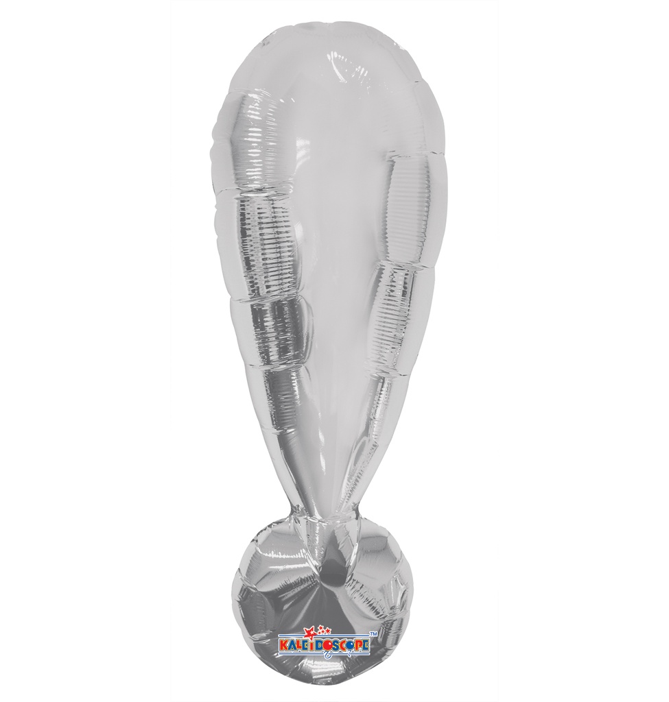 14" Exclamation Point Silver Kaleidoscope