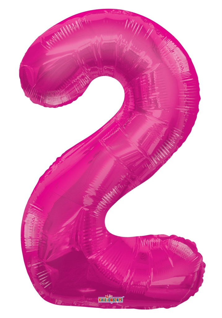 34" Number 2 Pink Kaleidoscope