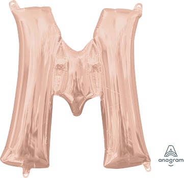 16" Letter M Rose Gold Anagram
