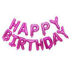 16" Happy Birthday Kit Hot Pink
