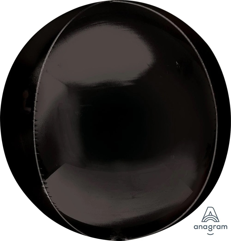 21" Orbz Jumbo Black Balloons