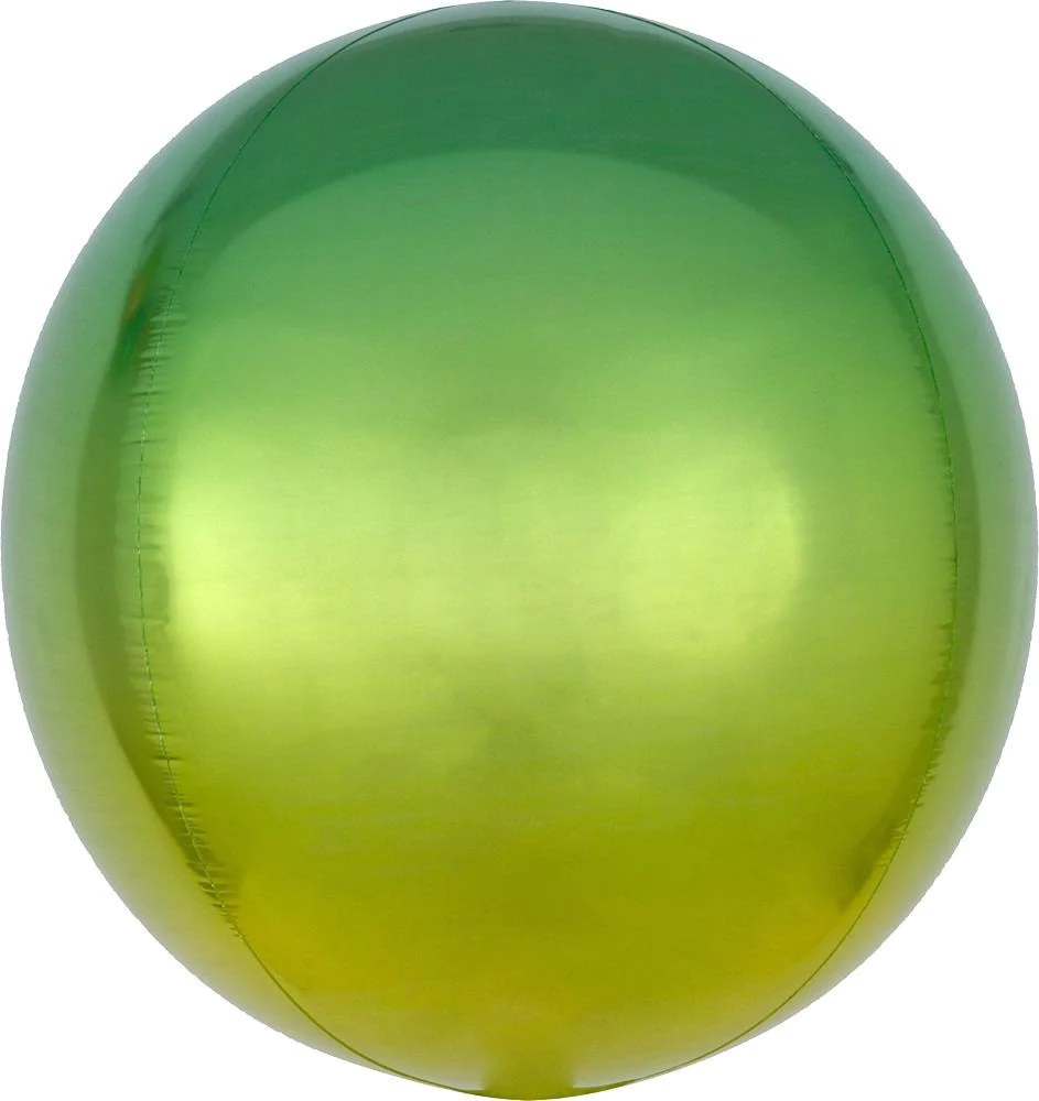 16" Orbz Ombre Yellow & Green