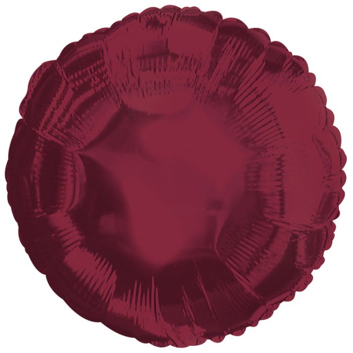 18" Maroon Round