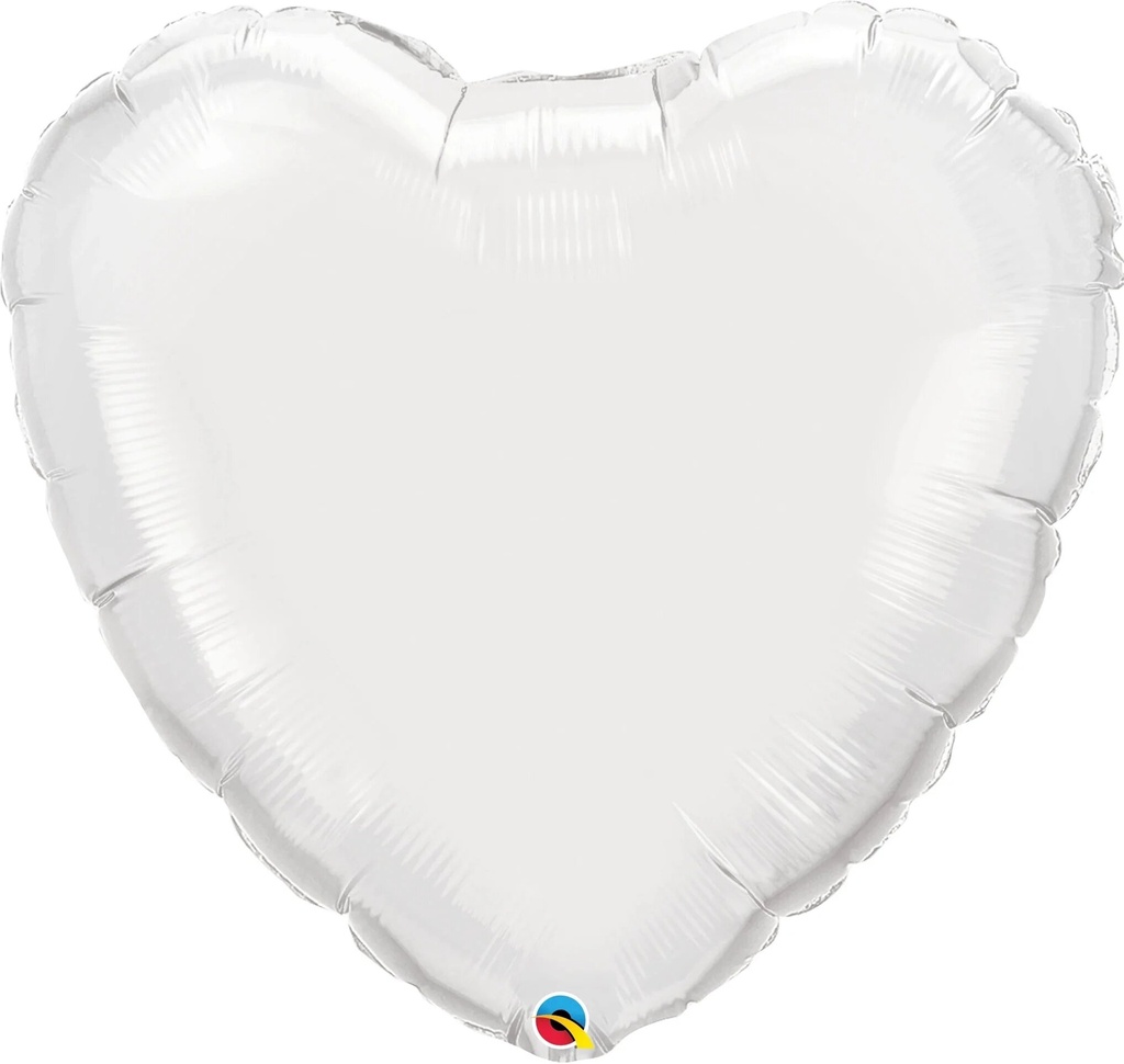 36" White Heart