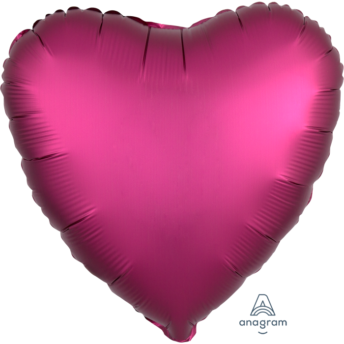 18" Satin Luxe Pomegranate Heart