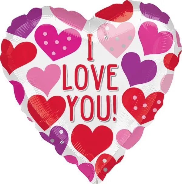 18" Playful Hearts of Love