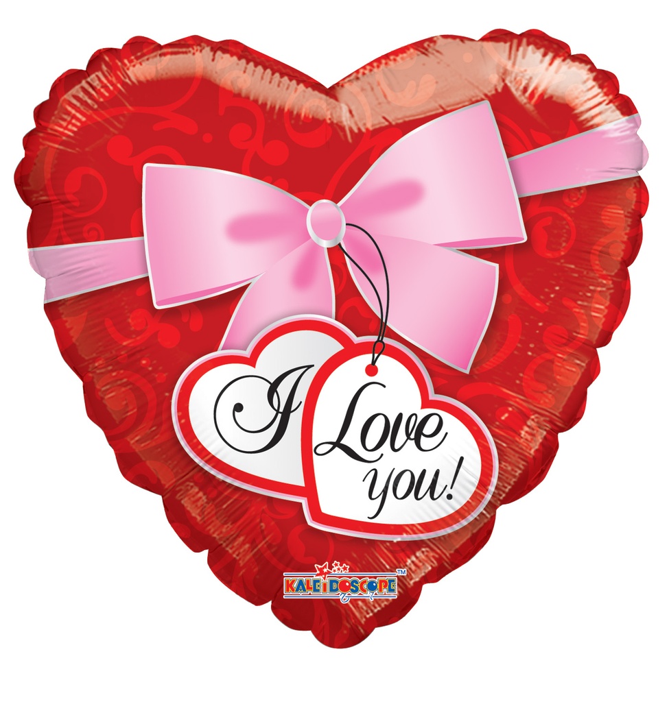 18" Love Hearts & Bow