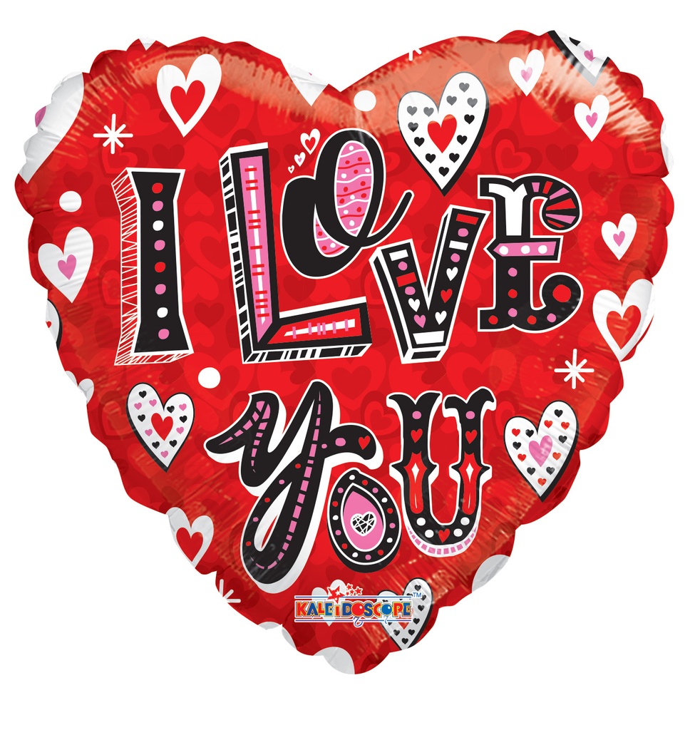 18" I Love You Whimsical