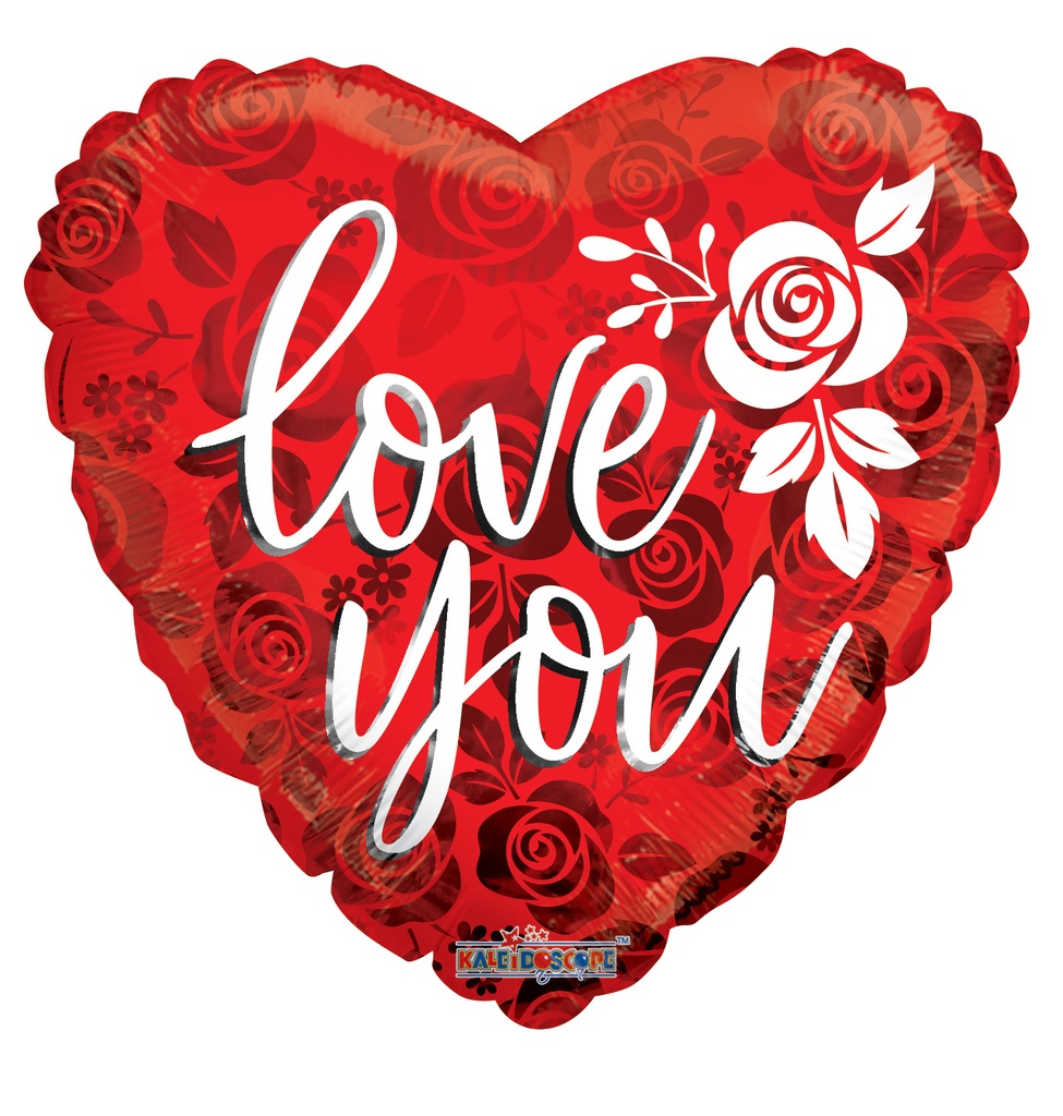 18" Love You Rose Pattern